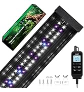 Hygger zoo 6W LED UVB Light for Reptiles, UVA UVB Reptile Light Fixture with Timer, Dimmable for ...