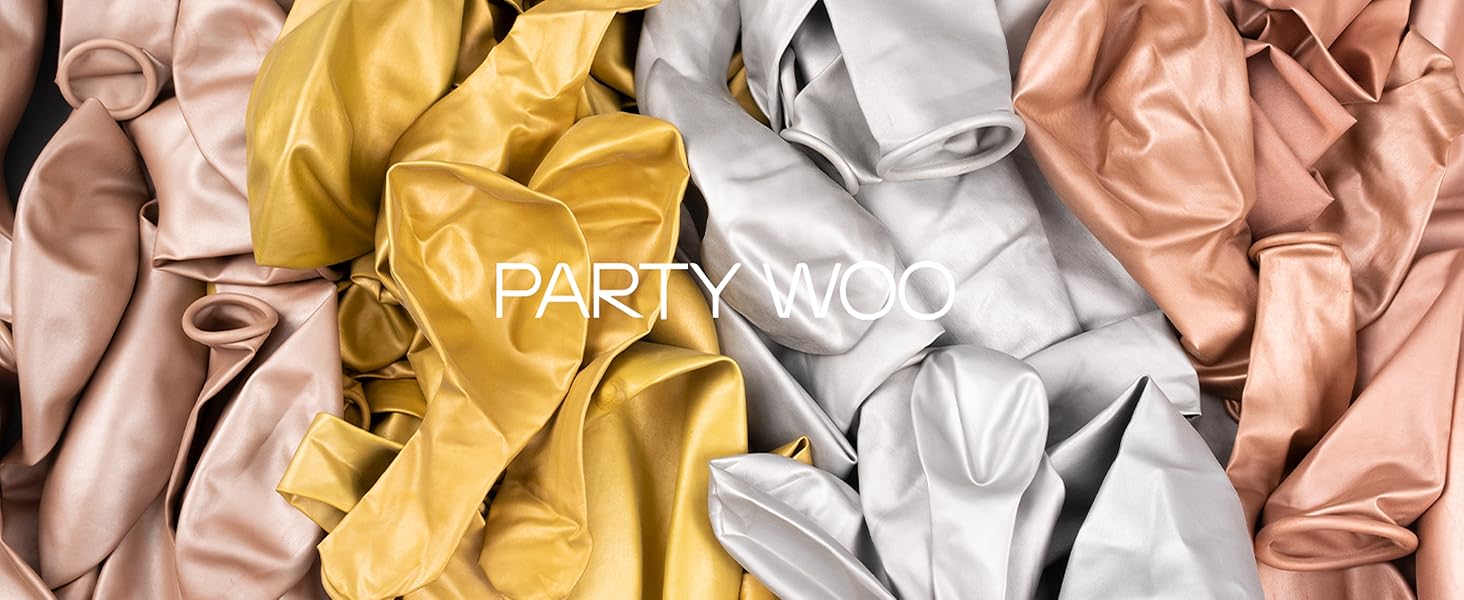 PartyWoo Silver Balloons