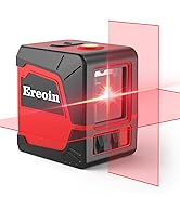 Ereoin Laser Level Self-leveling, Red Cross with vertical and horizontal lines, IP54 waterproof m...