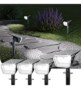 Linkind Solar Spot Lights Outdoor Waterproof IP67, 60 LED Solar Flood Lights 30% High Conversion ...