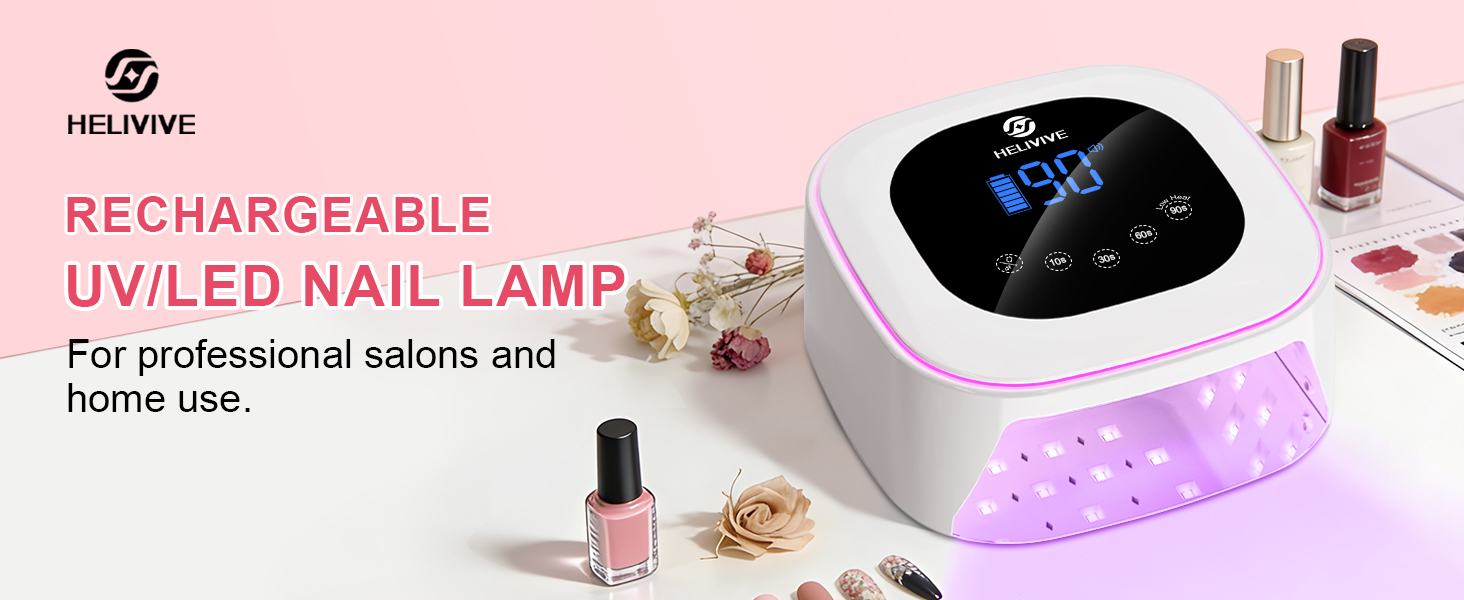 Rechargeable UV nail lamp