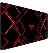 TEDNETGO Gaming Mouse Pad, Extra Large Waterproof XL Extended Desk Mat with Stitched Edge, Non-Sl...