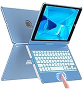 aMZCaSE Keyboard Case with Wireless Detachable Folio Keyboard,Smart Sleep/Wake,7 Colors Backlit M...
