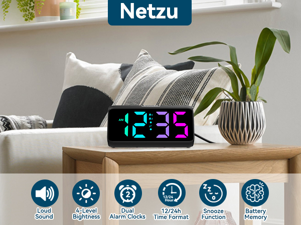 colorful alarm clocks for bedroom