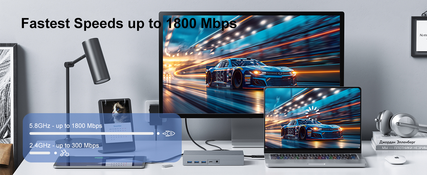 2.4G/5G Dual Band Fast AX1800 Wi-Fi 6