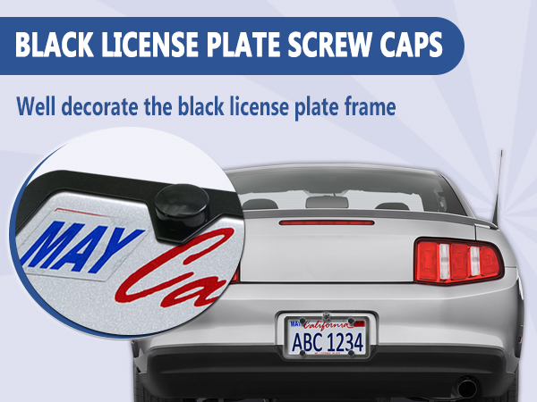 backup camera bracket back up license plate mount rear holder frame black aluminum car tag view