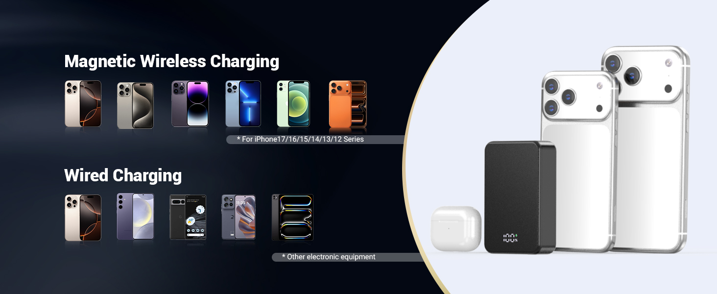 magnetic wireless power bank