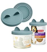 OHMO 2 Pack Dog Food Can Lids, (12, 13, 22oz etc.) Universal Size BPA Free Silicone Covers for Ca...