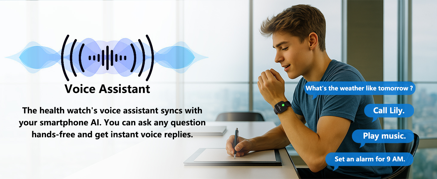 health watch with voice assistant