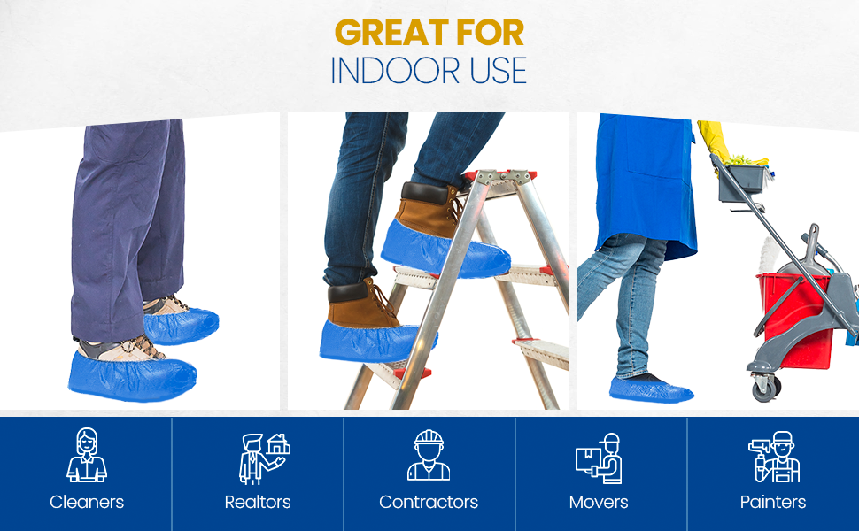 extra large shoe covers indoor use cleaners realtors contractors movers painters