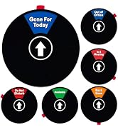 Office Door Signs: 6-in-1 Status Options Including Do Not Disturb, In A Meeting, Working Remotely...