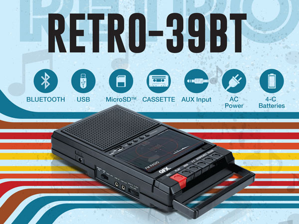 cassette tape player portable recorder walkman bluetooth mini deck stereo rewind classic retro music