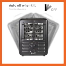 comfort zone portable space has an auto off feature if it's tipped over