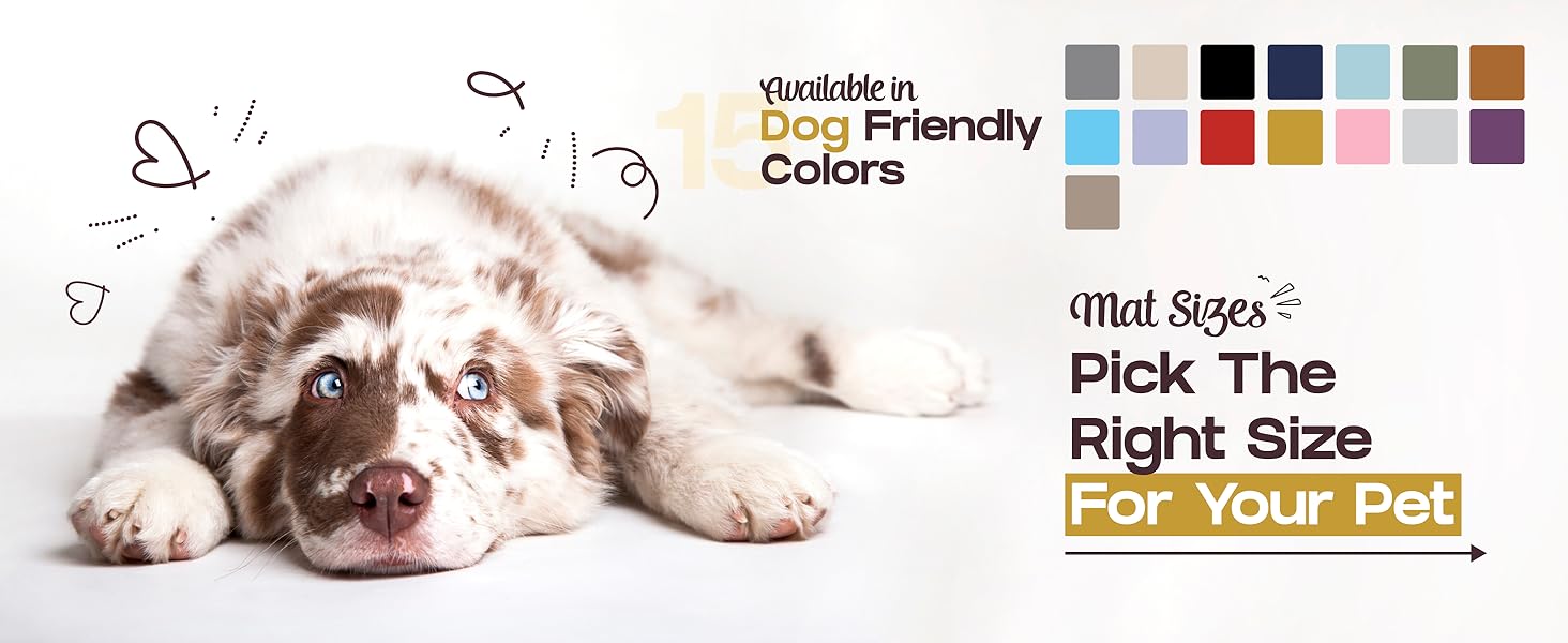 Dog food mat
