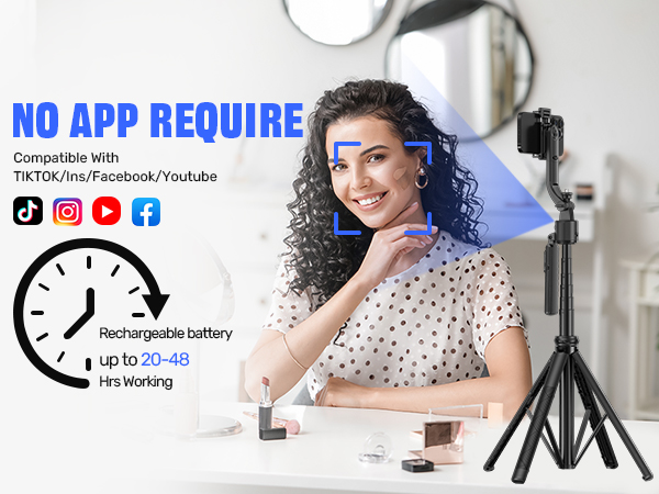 phone tripod with light