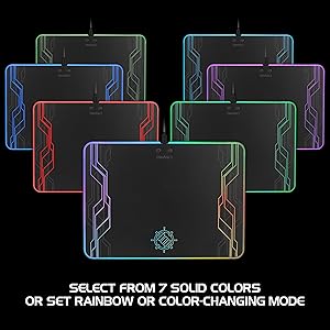 LED Pad color options