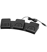 iKKEGOL Upgraded USB Triple Foot Pedal Switch Control 3 Three Key Footswitch Program Customized C...
