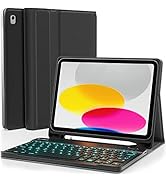 EVEO iPad Case with Keyboard 10.9'' - ipad Keyboard case, Bluetooth Keyboard for iPad 10th Genera...