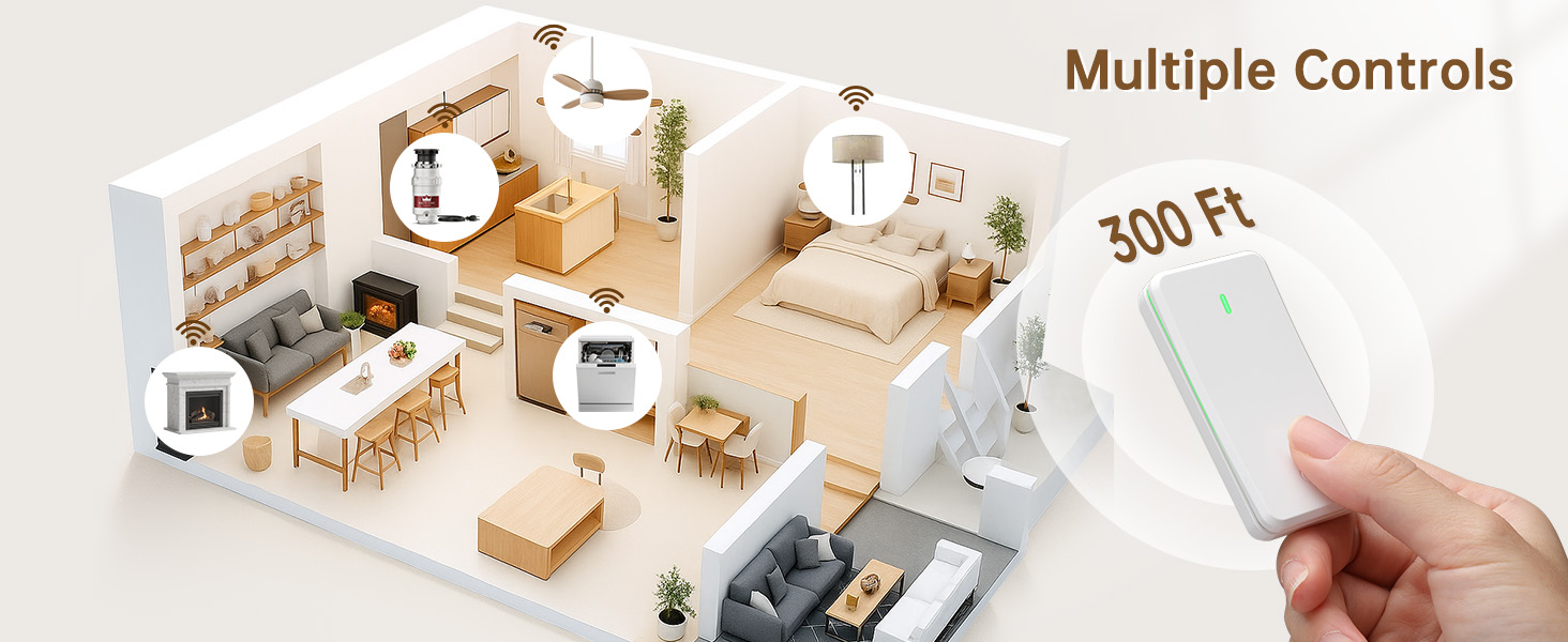 remote control outlet plug remote outlet switch garbage disposal button