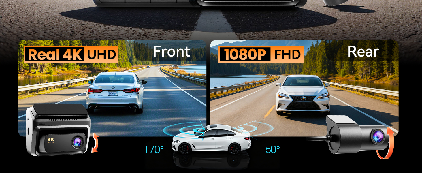 dash cam front and rear
