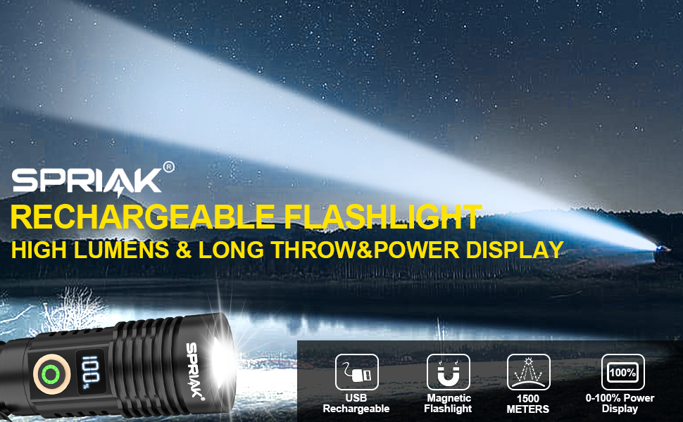 Super Bright Flashlight, Extremely Long Throw