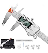 HARDELL Digital Caliper, IP54 Waterproof Caliper Measuring Tool with 3-Batteries &amp; Extra Cover, A...