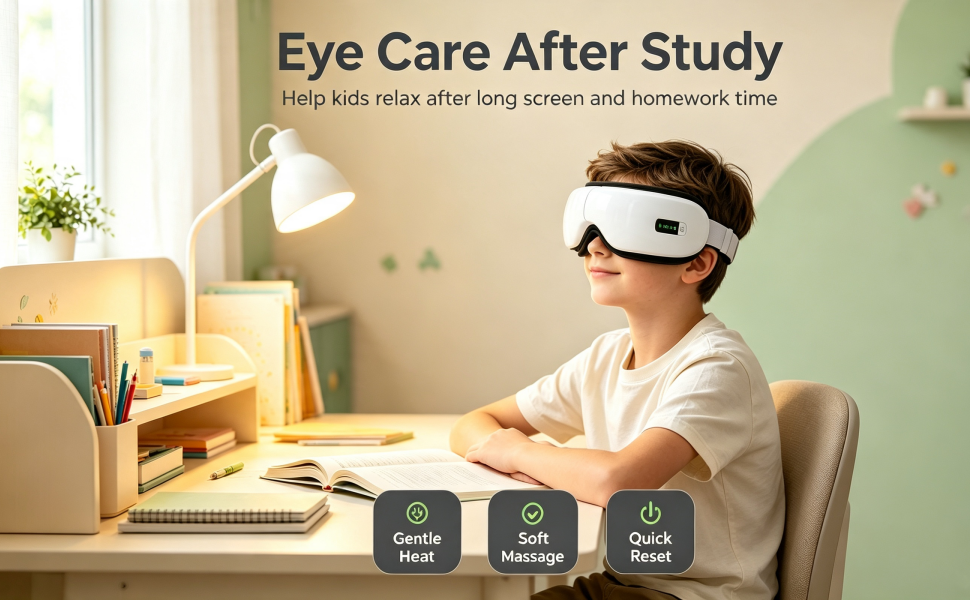 Eye protection after studying