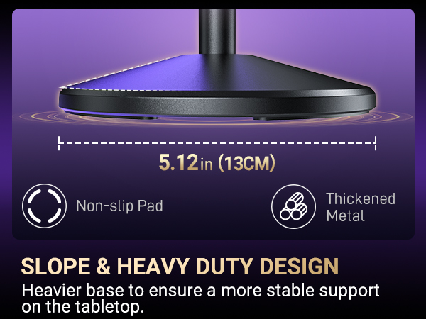 sturdy thickened metal tabletop microphone stand