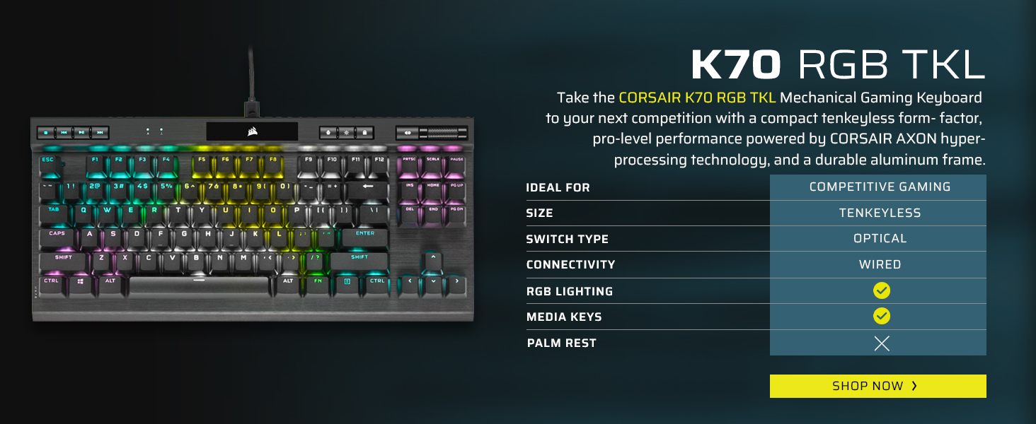 K70 CORE TKL Wireless 