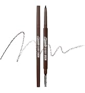 PERIPERA Speedy Skinny Brow (02 Dark Brown),1.5mm Precise Eyebrow Pencil, Dual-Sided Fine Tip Sha...