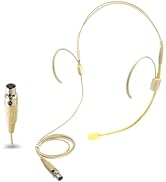 SEYUGOPTI Double Earset Over Headworn Mic, Professional Headset Microphone for Shure Wireless Sys...