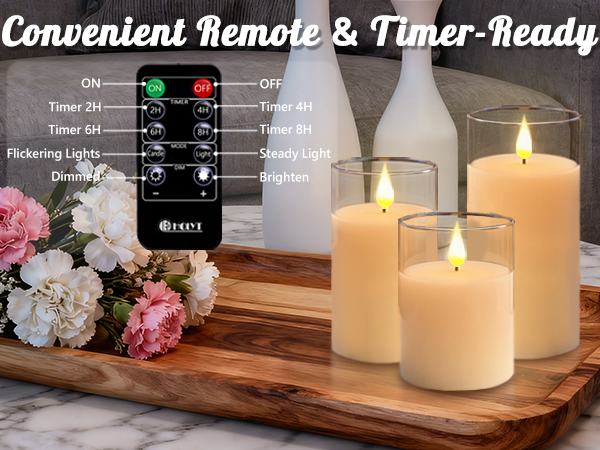 flameless candles with remote