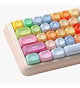 dagaladoo Cute Candy PBT Keycaps, Gunmy Bear MOA Keycaps Dye-Sublimation,Colorful Custom Keyboard...