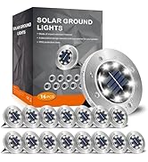 INCX 4.6 inch Solar Lights Outdoor Waterproof, 16 Pack Solar Light for Outside, Garden Lights Lan...