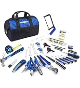 URASISTO 174-Piece Premium Tool Kit, Household Repairing Tool Set with 14 Inch Large Mouth Open S...