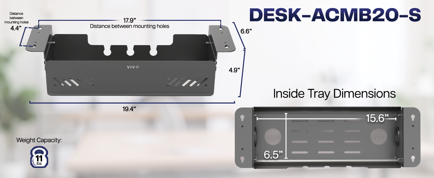under desk cable management cable tray cord organizer power strip holder wire management steel