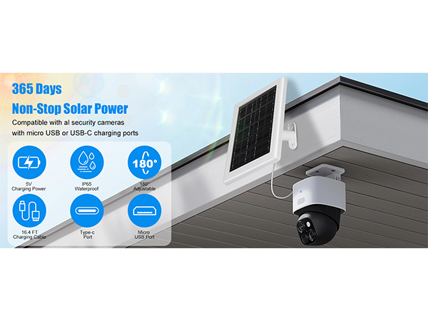 Solar Panel for Security Camera