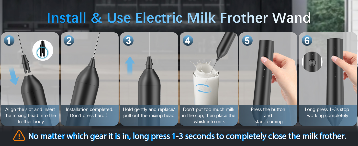 frother wand rechargeable