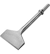 Air Hammer Chisel Bits, Firecore 3 Inch Wide Air Floor Scraper 0.401 in Shank Tile Thinset Scalin...