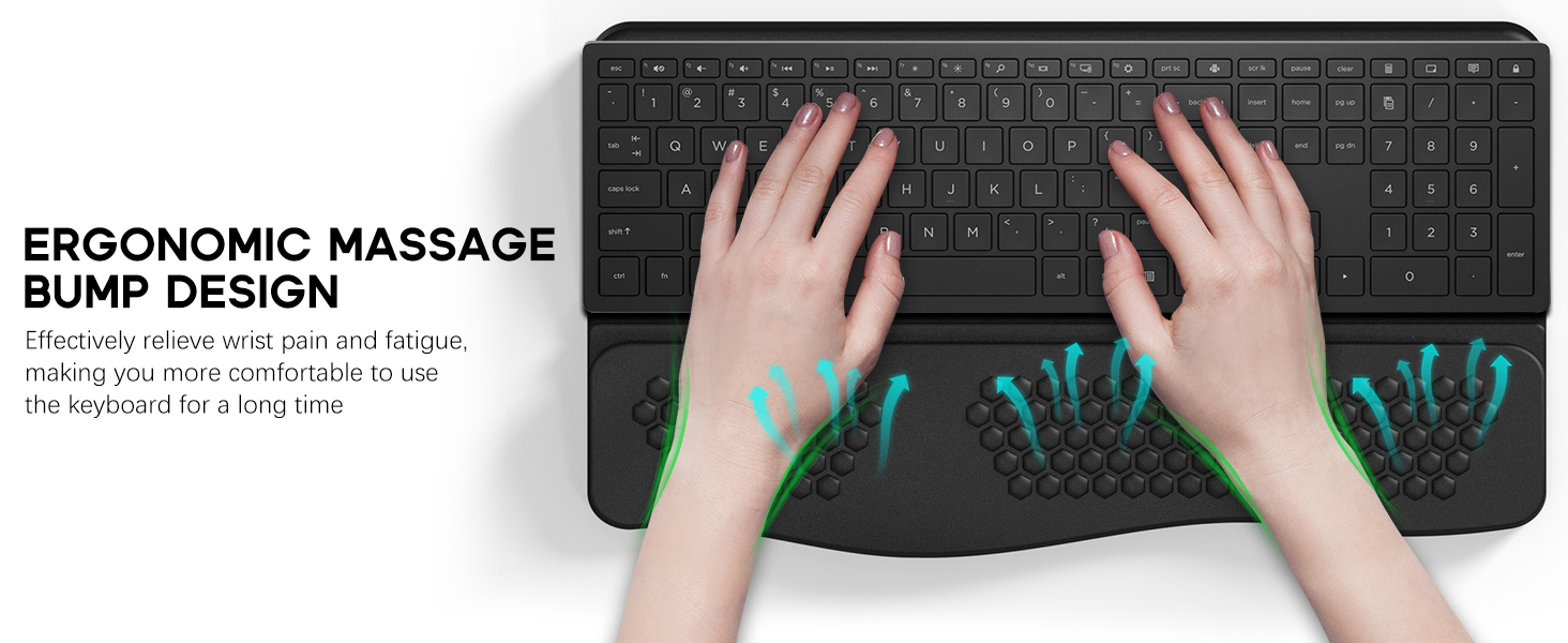 key board pad with wrist rest