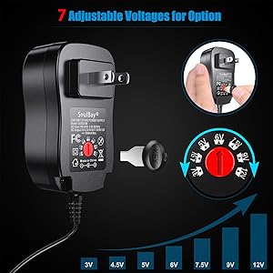 ac dc adapter universal power supply power adapter transformer 3V 12V 5V 6V 7.5V 9V 4.5V 1A 0.5A 2A
