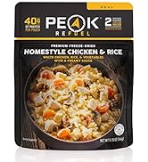 Peak Refuel Homestyle Chicken &amp; Rice | Premium Freeze Dried Camping Food | Backpacking &amp; Hiking M...