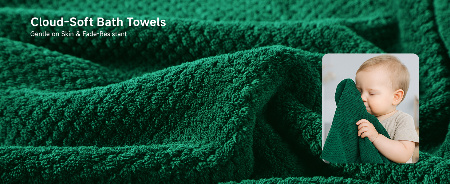 soft bath towel set