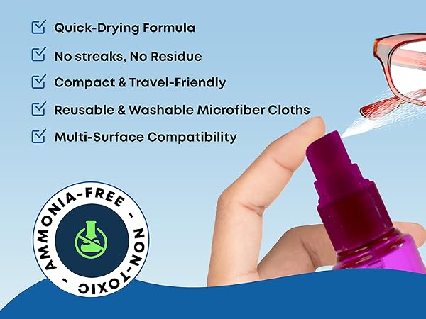 lens cleaning kit, camera cleaning kit, screen cleaner spray, eyeglass cleaning kit