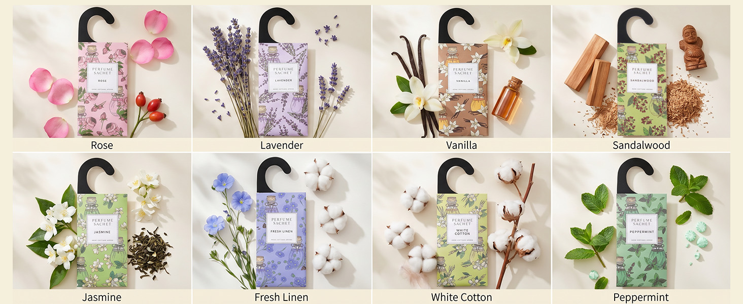 hanging Scented Sachets bags for closets drawers lavender air freshener for car wardrobe gym bag