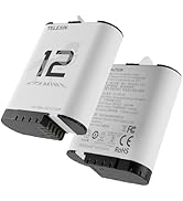 TELESIN Enduro Battery (2-Pack) for GoPro 12 11 10 9, Long Lasting Large Capacity as Original End...
