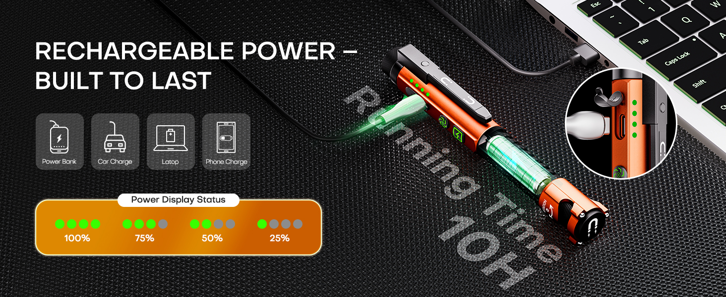 edc flashlight rechargeable