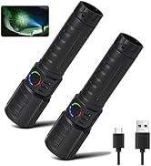 Tactical Flashlights Torch High Lumens Rechargeable, 3 Modes Led Waterproof Zoomable Linternas Ha...