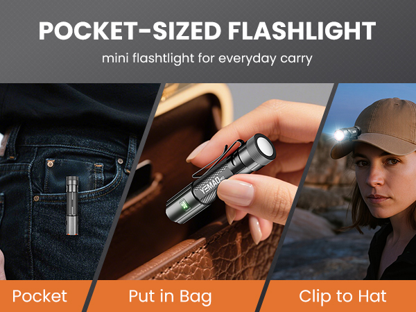 pocket flashlight rechargeable
