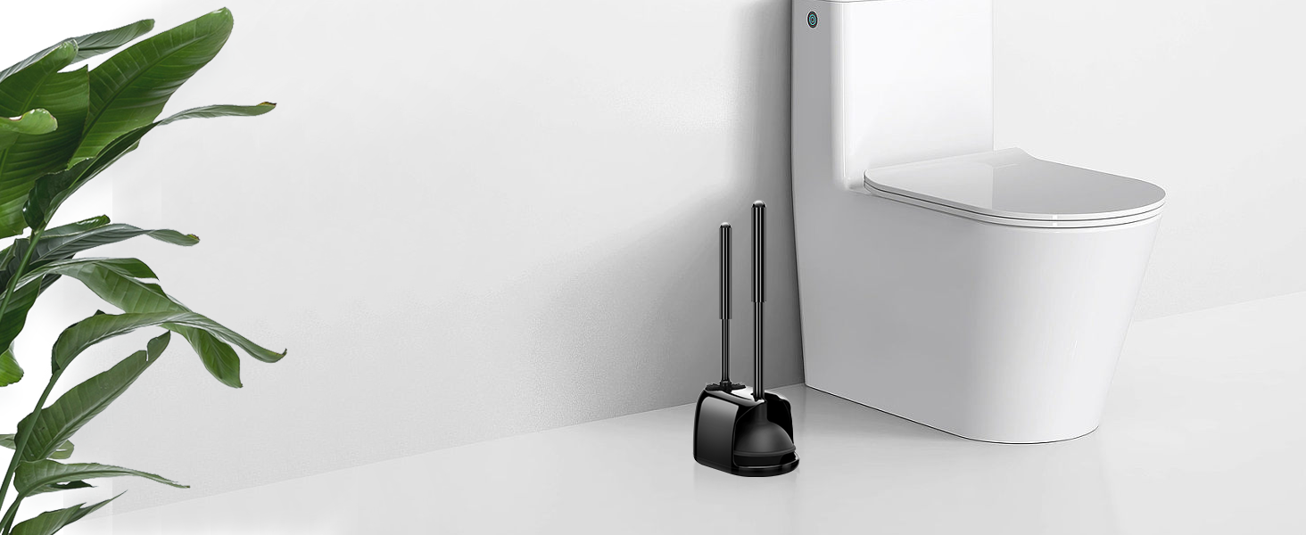 Toilet Brush and Plunger Set